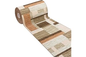 emmevi Tappeto Cucina Bordato Colori Accesi Passatoia Antiscivolo Lavabile Mod.FAKIRO DIS_38 57X280 BEIGE