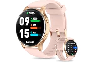 AEAC Smart Watch for Women, Smart Watch (Answer/Make Call), 120 Sports Modes Fitness Tracker Watch with Heart Rate, Blood Oxygen, Sleep Monitor, IP68 Waterproof 1.45" Smartwatch Pedometer