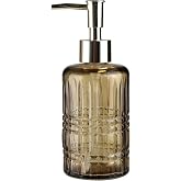 CAM SIVI SABUNLUK,YILDIZ DESENLİ KAHVERENGİ 300ML 6,8X17,6CM