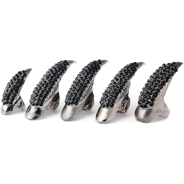 Anello per artiglio con dito pieno, punk gotico, per uomo e Anello per artiglio con dito pieno, punk gotico, per uomo e