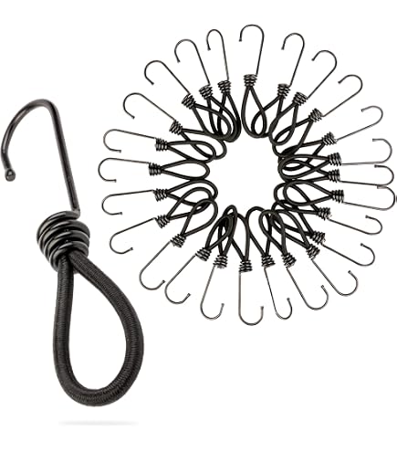 Tendeurs Avec Crochets WERKA PRO - 2 Pièces De 100 Cm, Diamètre 10 Mm - Polypropylène Résistant Pour Fixation Et Transport