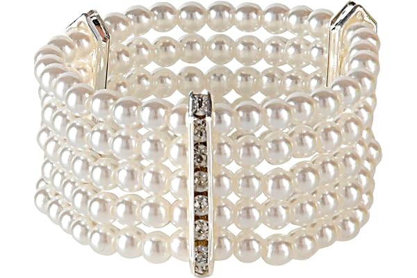 W WIDMANN MILANO Party Fashion 01894 – pärlarmband, strass, smycken, armband kvinnor, armband män, modesmycke, karnevaldräkt, tillbehör