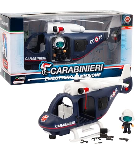 Giochi Preziosi Carabinieri - Gommone Carabinieri Giocattolo Con Livrea Originale, Personaggio Da 7 Cm Articolato Incluso, Ricco Di Accessori, Per Bambini A Partire Dai 4 Anni