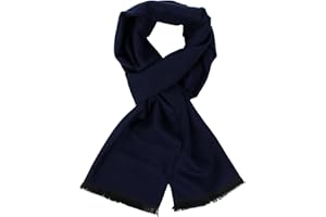 SOUL YOUNG Homme Douce Coton Carreaux Foulard - Chaude Grand Tartan Ecossaise Écharpe Chale Stole pour Automne et Hiver avec boîte cadeau
