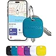 Boompods Boomtag Rechargeable Tracker Tag, Item Finders - Smart Bluetooth Tracker Devices, Luggage Tracker for Suitcases, Children, Pet, Wallet - Key Finder Compatible with Apple Find My App - Blue