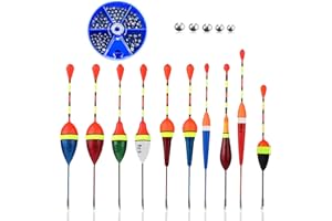 Qaestuan Flotadores de Pesca, Genérico Boyas y flotadores de Pesca, Pesca Bobber, Trucha Flotador, flotadores de Pesca de mar, Flotadores de Pesca Bobber Set para Río Estanque y Colmena