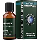 Mystic Moments Olio Essenziale Organico Di Lavanda - 50ml - 100% Puro