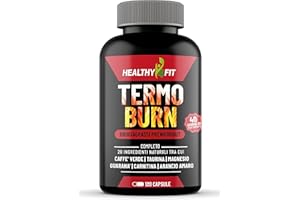 Healthy4Fit Brucia Grassi Potenti Veloci Pre Workout - 120 Caps 40gg - 20 ingredienti naturali - Drenante Forte Dimagrante, Termogenico, Energizzante, Dimagrante Forte