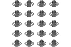 Fadbuds 20 Pcs Hearing Aid Domes, Open Soft Silicone Replacement Reusable Porous Umbrella-Shaped Double Layer Washable Earplug Domes Ear Tips Accessories for People with Moderate Hearing Loss (8mm)