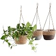 Panier Suspendu Tissé Avec Doublure - Pour Plantes Intérieur/extérieur - Décoration Maison Salon