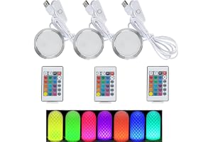 3D-skrivare LED-lampor sats för Bambu Lab A1/A1 mini/P1P/P1S/X1C, 3 stycken | RGB LED-ljusremsa med fjärrkontroll, kreativ 3D-skrivare nattlampa reservdelar, 5 V, USB, 16 färger