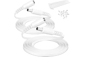 Itramax 12V DC Platt Förlängningskabel 9M/30FT 2 Pack 5,5mmx2,1mm Hane Hona