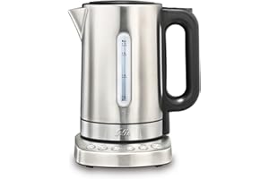 Solis 5516 - Bollitore con temperatura programmabile, funzione di mantenimento del calore, filtro anticalcare rimovibile, 1,7 l, Vario Temp Kettle