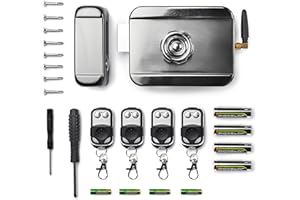 ALL HOME BASICS Invisible Door Lock - Additional Home Door Lock - Additional Lock Front Door - Electronic Lock - Door Lock Outside Invisible - Door Bolt Lock - Additional Lock Home Door