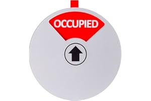 Kichwit Privacy Sign for Offices or Homes - Do Not Disturb Sign, Restroom Sign, Office Sign, Conference Sign, Vacant Sign, Occupied Sign - Tells Whether Rooms are Vacant or Occupied, 5 inch, Silver
