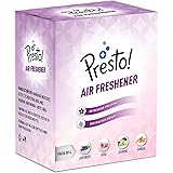 Presto! Amazon Brand Bathroom Air Freshener Blocks for Long-lasting Fragrance, Assorted Fragrances: Lavender, Rose, Sandal an