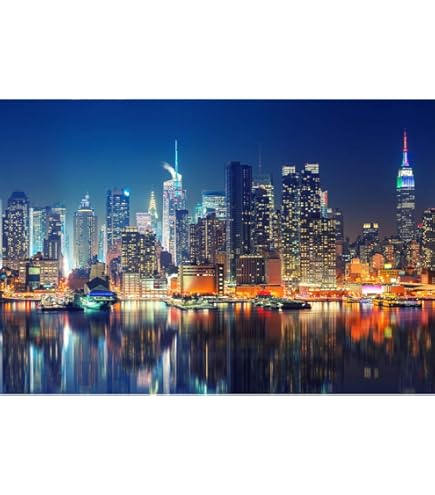 Collected Colors New York Taxi 1000 Piece Jigsaw Puzzle - 19.6 X 27.5 Inches When Complete