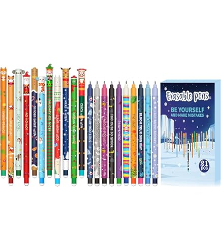 8 Radierbare Gelstifte + Federmäppchen - 0,7mm Mit Wärmeempfindlicher Tinte