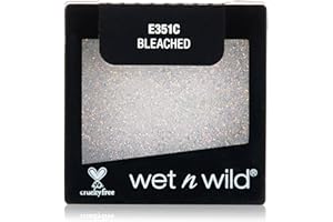 Wet n Wild - Color Icon Glitter Eyeshadow Single - Sombra de Ojos Brillante con una Fórmula Hidratante y Textura Sedosa, Glitter Maquillaje Profesional - Vegan - Color Blanco