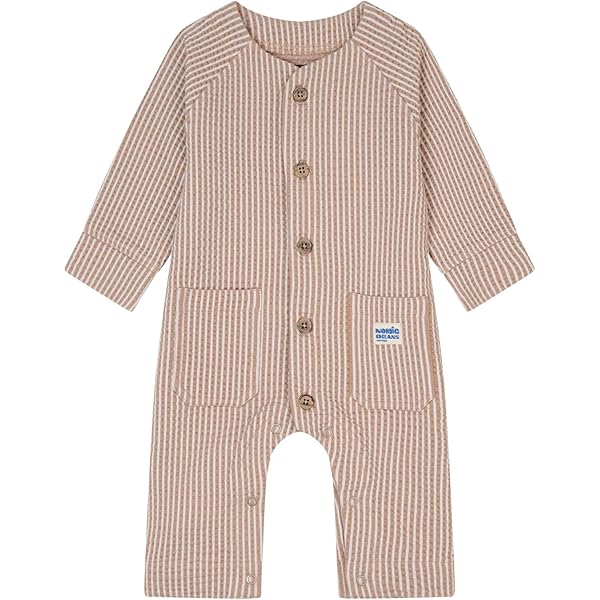 Noppies Unisex Baby Strampler Belton - Bio-Baumwolle Mit Praktischen Druckknöpfen