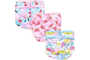 JSTHHTT Pieluchy dla psów, wielokrotnego użytku, 3 sztuki, pies, spodnie ochronne, wysoka chłonność, można prać w pralce