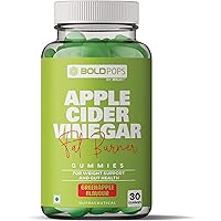 Boldfit BOLDPOPS Apple Cider Vinegar Gummies For Weight Loss - All Natural ACV Gummies for Weight Support and Gut Health…