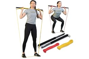 Lebert Fitness EQualizers Original Dip Bars | Total Body Pull Up Bar | Exercise Equipment Dip Station | Resistance Band | Workout Videos | Calisthenics (LEBERT BAR)