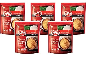 GANARIC MTR Chutney Powder 200g (Pack of 5) – Spicy – Authentic South Indian Flavor – Adds Taste to Your Food