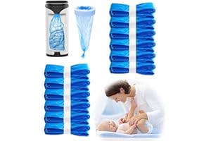 HGRGHH Nachfüllkassetten für Windeleimer, 12 Stück 4-Lagige Verdickte 4.5m Nachfüllfolie für Litter Locker, Tommee Tippee & Achteckiger Windeleimer