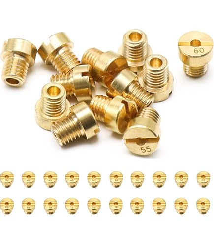 20-delige Carburateursproeierset – M4 – 40 T/m 98 – Messing – Compatibel Met Bing, PWK, Dellorto, Keihin, GY6, Puch En Meer