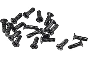 sourcing map M2,5 x 8 mm Phillips vite di fissaggio nero per computer portatile PC TV ventilatore interruttore audio 150 pz