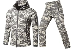 Czen Chaqueta y Pantalones tácticos para Hombre, Traje de Ropa de Combate, Uniforme de Caza de Camuflaje Militar, Conjunto de 2 uds, Traje de Ropa Multicam del ejército