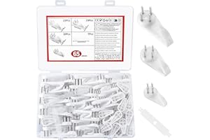 XKQYX 65 sztuk haczyków na zdjęcia, bez wiercenia, haczyki na ścianę, do zawieszenia, bez wiercenia