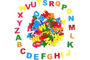 ANNLPOY 120 Adesivi Lettere in Gomma Espansa Multicolore, Autoadesivi, Sicuri e Morbidi per Bambini, Ideali per Didattica e Decorazioni, Set Completo da A a Z
