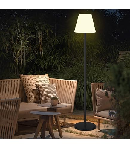 RWWR Solar Stehlampe Outdoor Stehleuchte Garten Produktbild-Vorschau 3