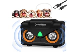 Bubbacare Antiladridos Rango de 15M, Mini Silencioso Antiladridos de Perros Ultrasonido con Parlantes Duales, 3 Modos Dispositivo Ahuyentador para Perros, Anti Ladridos para Perros