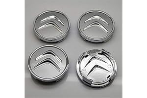 okokk90909o 4PCS 60mm moyeu de Centre de Roue de Voiture Chapeaux emblème emblème de Jante pour Citroen
