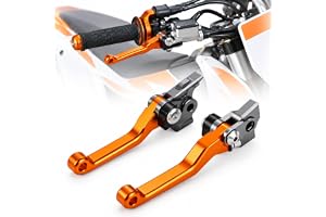 JFGRACING CNC Folding Brake Clutch Lever - Orange | for 350 450 SX SXR SXF SXF XCF XCFW XCRW XCW EXCR 14-18 125 150 200 250 3