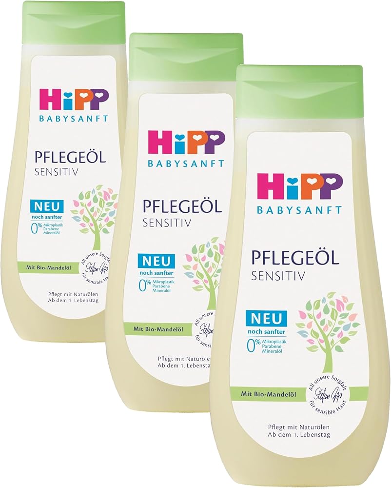 HiPP BABYSANFT Bebek Bakım Yağı 200 ml (3 paketi)