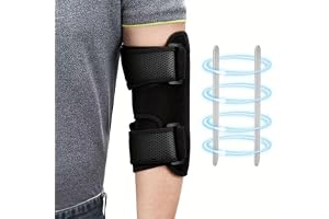 Wilsonzin armbågsbandage för kubitaltunnelsyndrom med 2 stödplattor nattsömn-armbågsstöd, för tendinit, artrit, bandage armbå