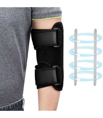 Attelle Coudière Pour Syndrome Du Canal Cubital – Orthèse Stabilisatrice Réglable, Respirante Pour Nuit Et Maison