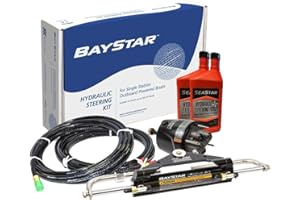 Baystar Hydraulic Control System Teleflex for Outboard Boat Control up to 110 kW 150 HP Boat Steering