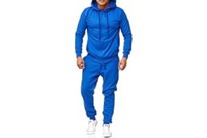 Violento Jogginganzug | Herren | Männer | Trainingsanzug | Tracksuit | Uni Colour | Sportanzug | Fitness 586 Basics Baumwolle | Homewear Präsentationsanzug