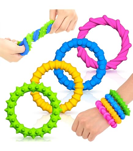 Lot 3 Colliers à Mâcher TDAH – Turquoise, Rose, Violet – Anti-Stress, Concentration, Autisme, Sevrage Tabac, Silicone Alimentaire