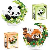 HASLED Mini Panda Bausteine Set 529 Teile – Kreatives Konstruktionsspielzeug Für Kinder & Erwachsene