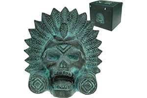OCARINAWIND “OW” Aztec Death Whistle - Produces Loud Human-like Screams at high Decibels, Collectible Ancient Bronze Design