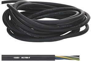 10 mètres de câble en caoutchouc Lapp 1600103 H07RN-F 3G1,5mm² avec conducteur de protection vert-jaune 3x1,5mm²