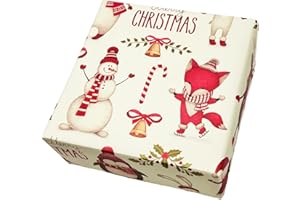 arkamii carta da regalo formato 86 x 64 cm disegno natale natalizio 3 fogli formato grande (NG9)