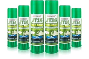 DERUC 3D Printer Bed Adhesive, Glue Stick for 3D Printer Hot Bed, Quick Drying PVP Solid Adhesive 36g PLA ABS PETG Washable and Easy to Glue (6 pcs)