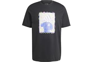 adidas herr klotter grafisk t-shirt kortärmad grafisk t-shirt (paket med 1)